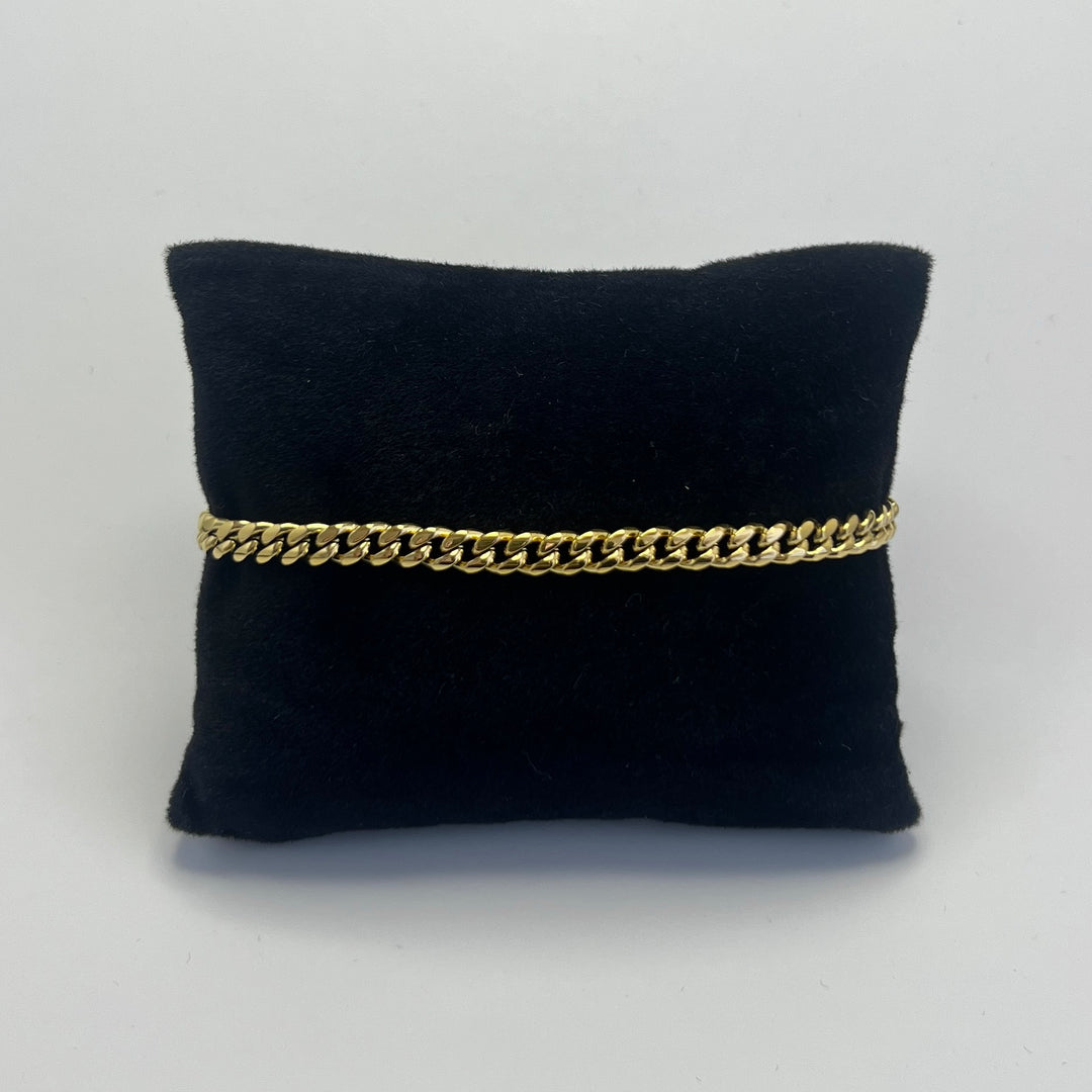 Cuban Bracelet Gold 5mm